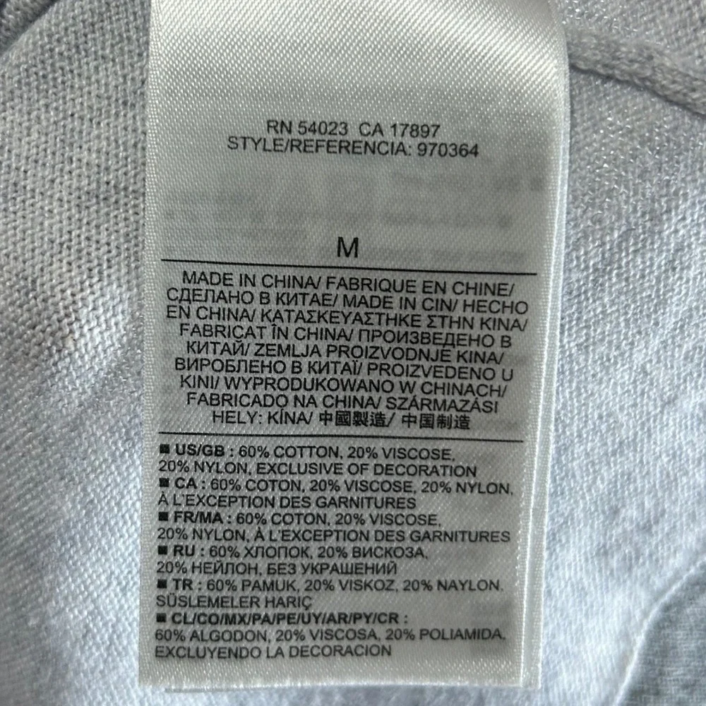 Banana Republic Mens Quarter Zip Sweater Gray Nylon Pocket 970364 Medium